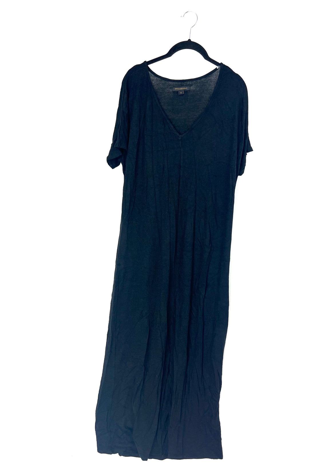 Black Short Sleeve Nightgown - Small