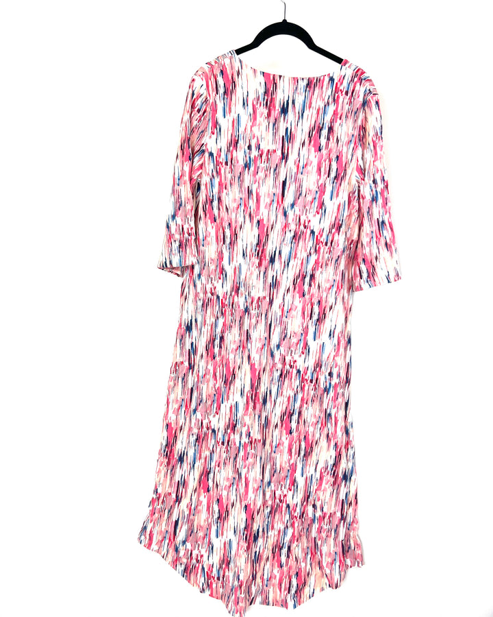 Long Sleeve Multicolor Nightgown - Small