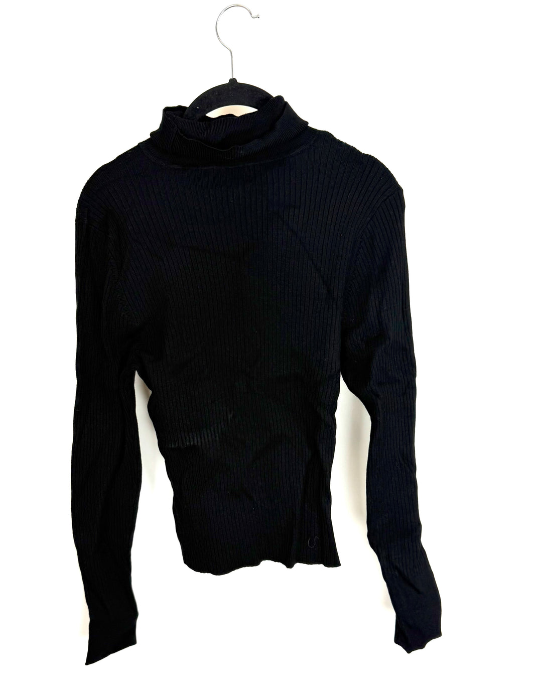Black Long Sleeve Turtle Neck Top - Size 4/6