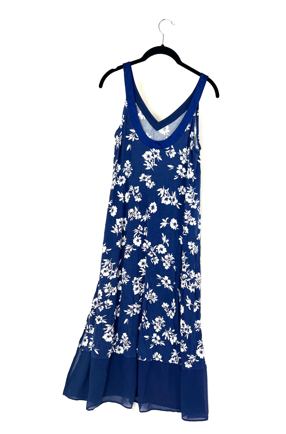 Floral V-Neck Lounge Tank Dress- Small