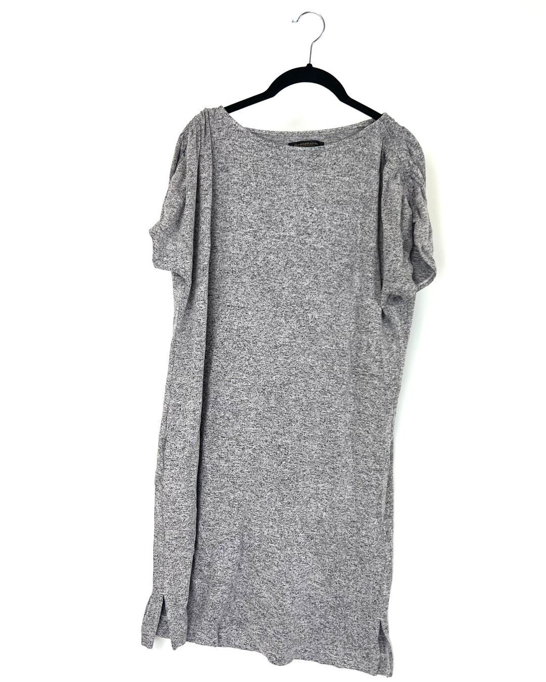 Grey Short Sleeve Lounge Dress - Small
