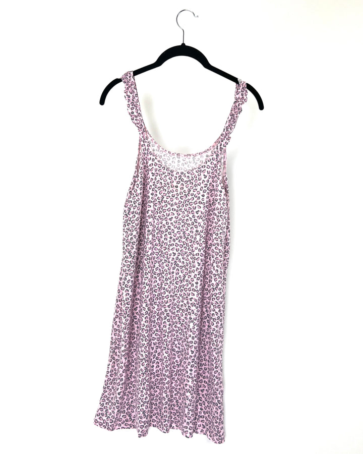 Strappy Pink Leopard Nightgown - Size 2-4