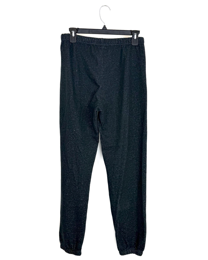 Black and White Speckled Cuff Sweatpants - Size 0/2