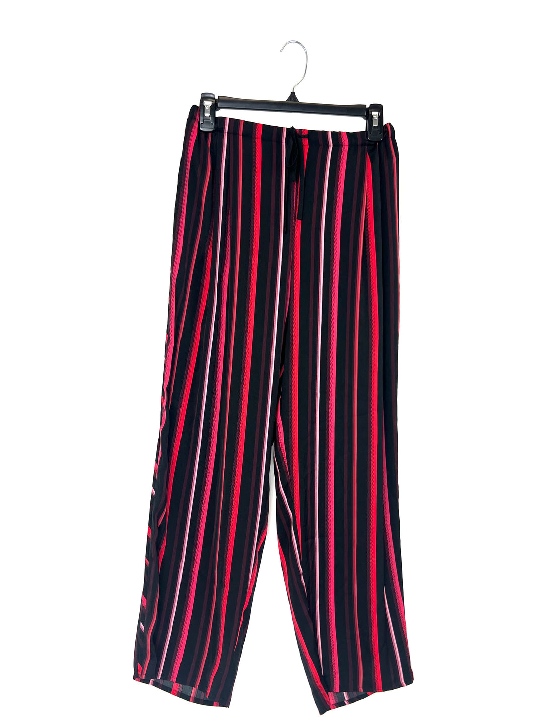 Red and Black Striped Pant Sleep Set- Small