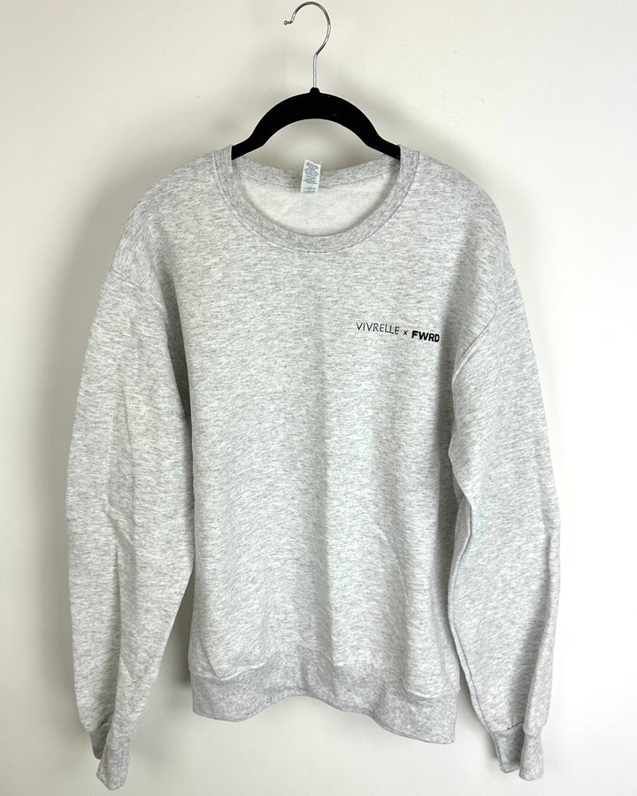 Vivrelle x FWRD Light Gray Crewneck - Small