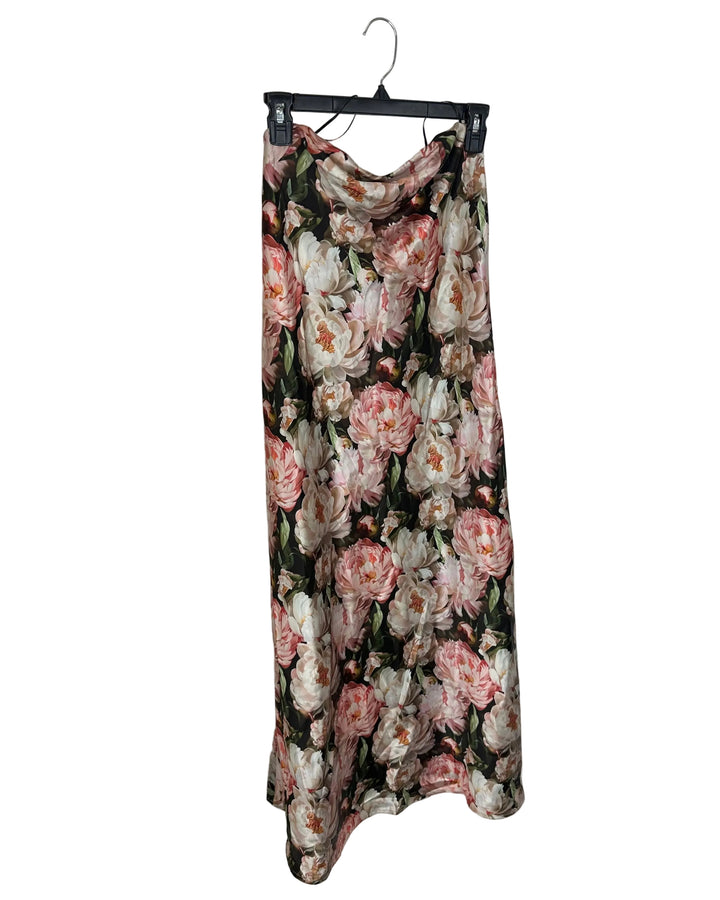 Floral Strapless Dress - Size 6/8