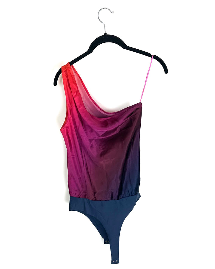 Sunset Ombre One Shoulder Bodysuit - Size 0/2