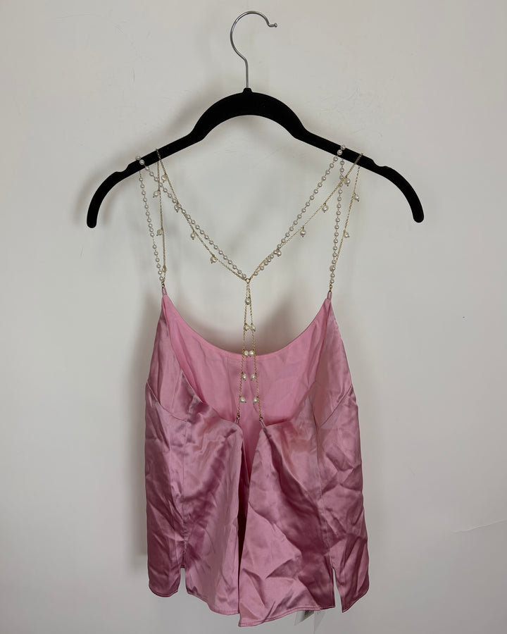 Pink Pearl Silk Cami - Size 2/4, 6/8 and 10/12