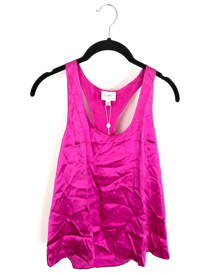 Magenta Silk Racer Back Tank- Size 00/0