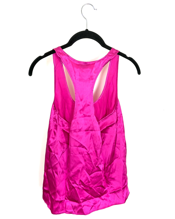 Magenta Silk Racer Back Tank- Size 00/0