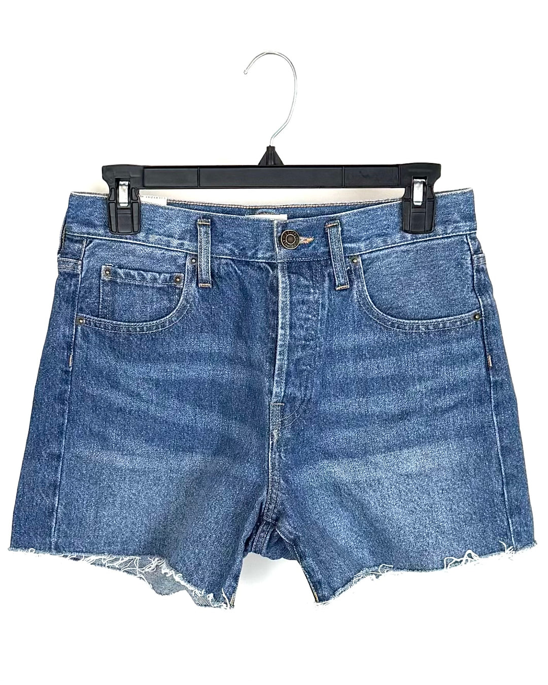 Blue Medium Wash Denim Shorts - Size 25