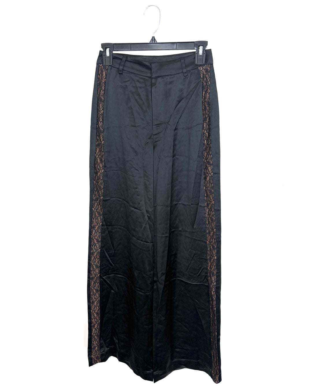 Black Lace Detail Pants - Size 0 and Size 10