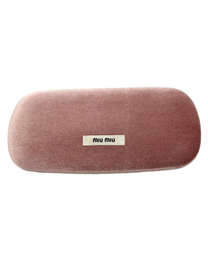 Miu Miu Rose Colored Glasses Case