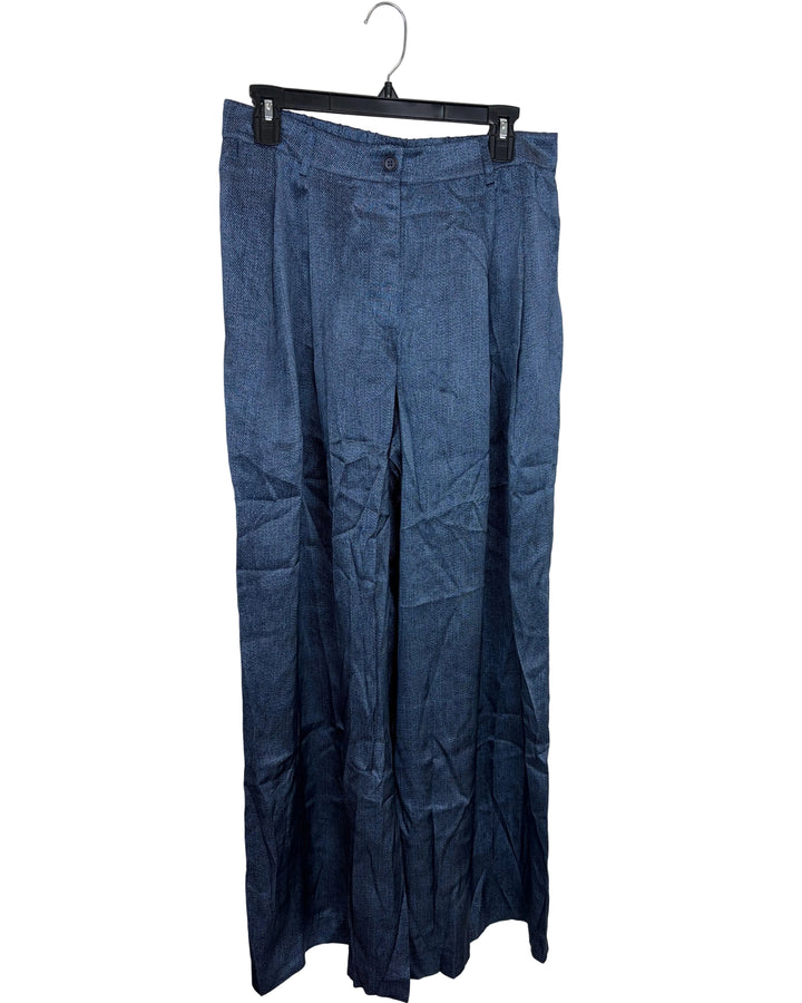 Slik Jean Print Wide Leg Trousers - Size 2/4, 10/12, 12/14