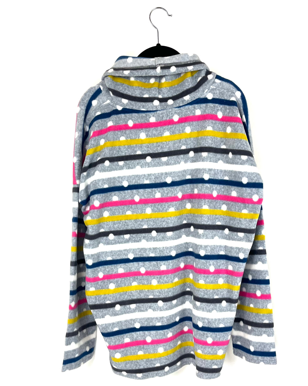 Multicolor Stripes and Polka Dot Hoodie - Size 4/6