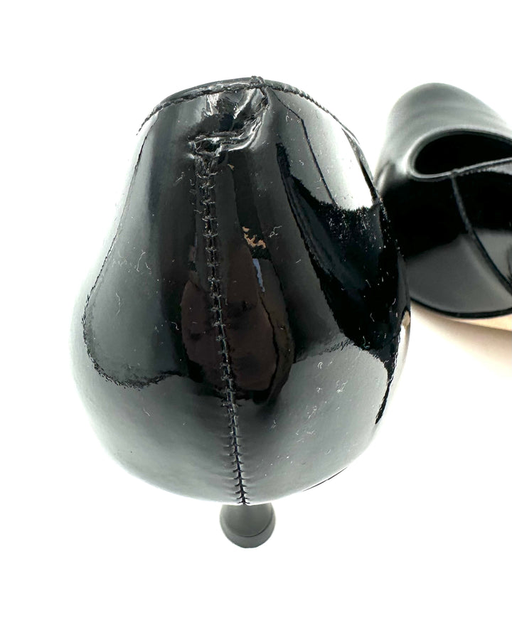 Black Round Toe Heels - Size 7.5