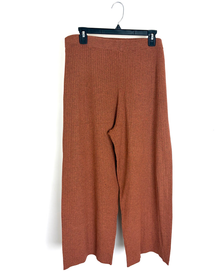 Dark Caramel Knit Bottoms - 1X