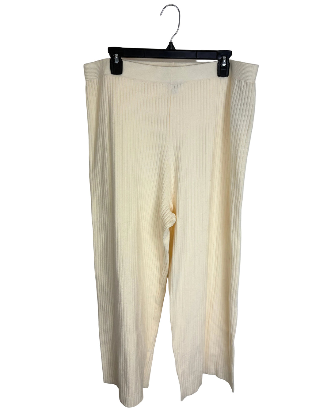 Cream White Knit Bottoms - 1X