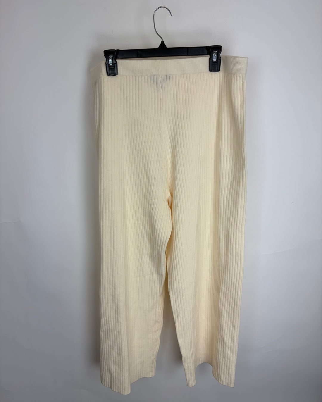 Cream White Knit Bottoms - 1X
