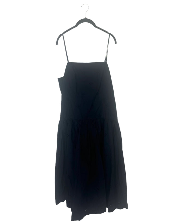Navy Blue Eyelet Cami Dress - Medium, Large, Extra Extra Large