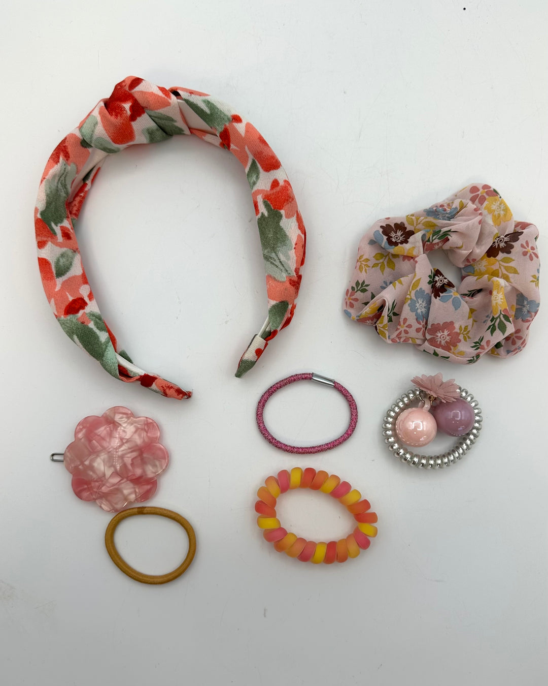 Pink Floral Hair Accessory Pack