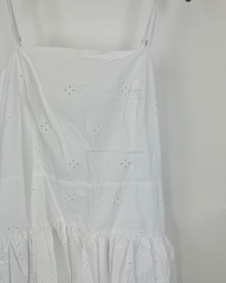 White Eyelet Cami Dress - Medium, Large, & Extra Large