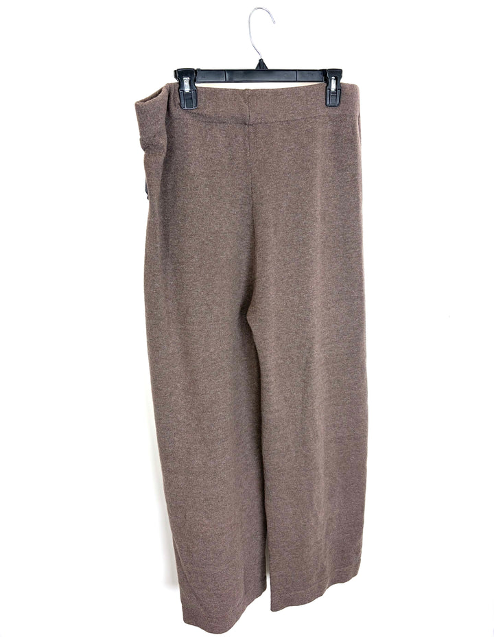 Dark Brown Knit Bottoms - 1X