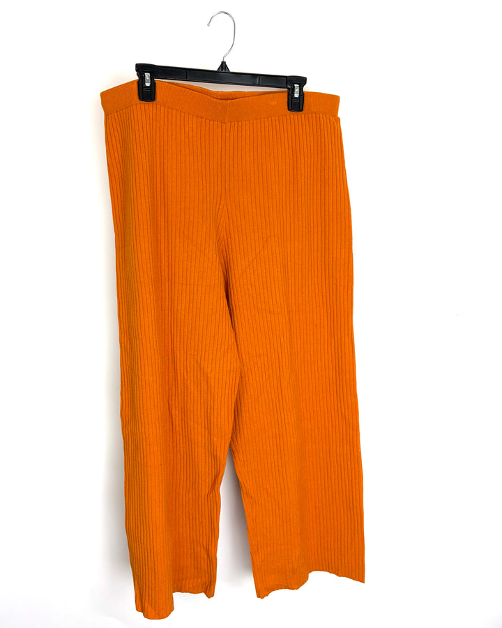 Muted Orange Knit Bottoms - 1X