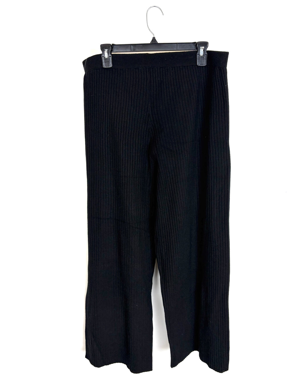 Charcoal Black Knit Bottoms - 1X