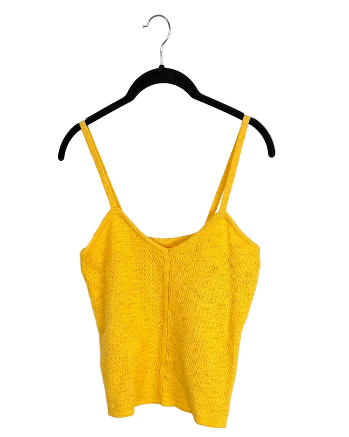 Yellow Crochet Tank Top- Size 4/6