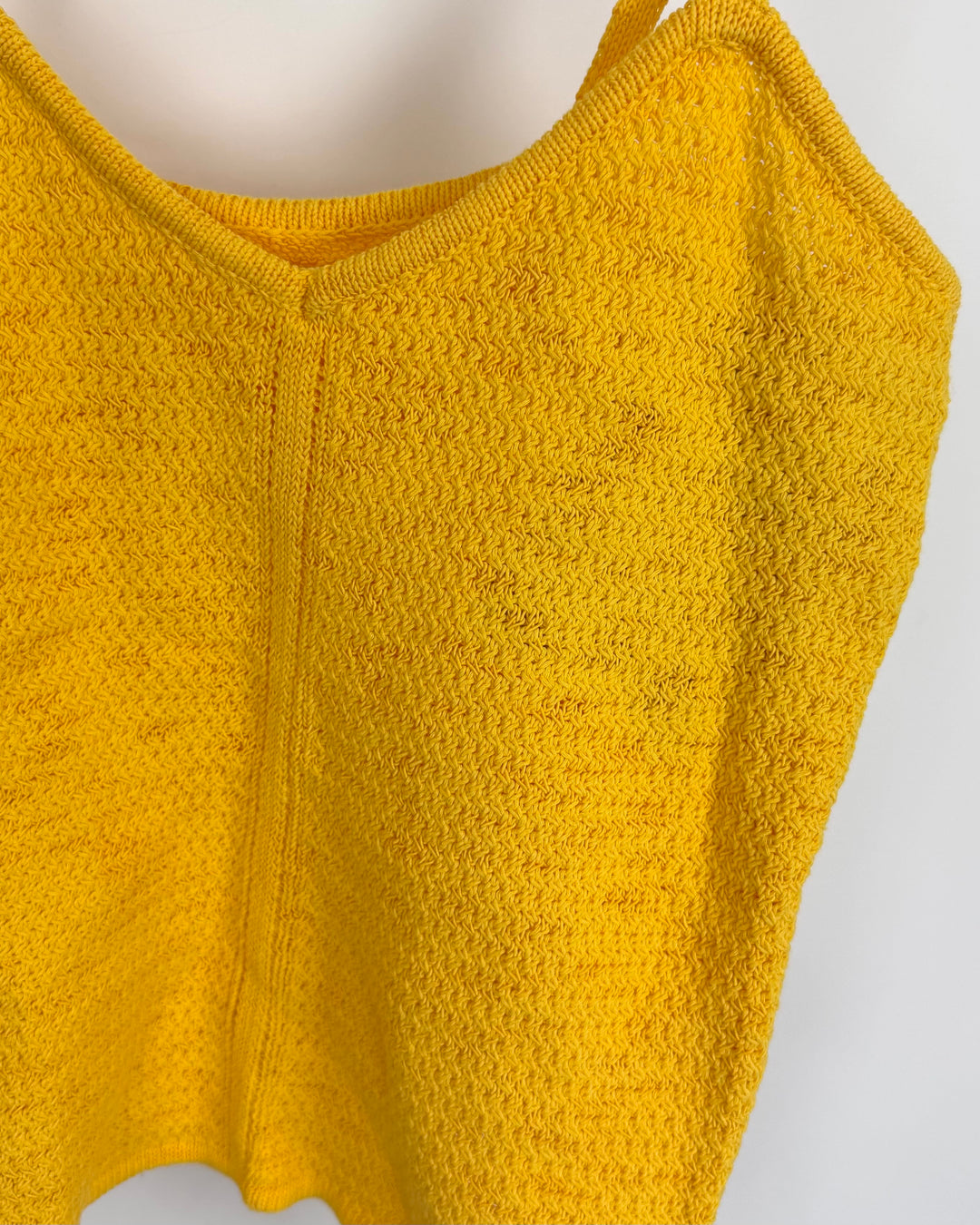 Yellow Crochet Tank Top- Size 4/6