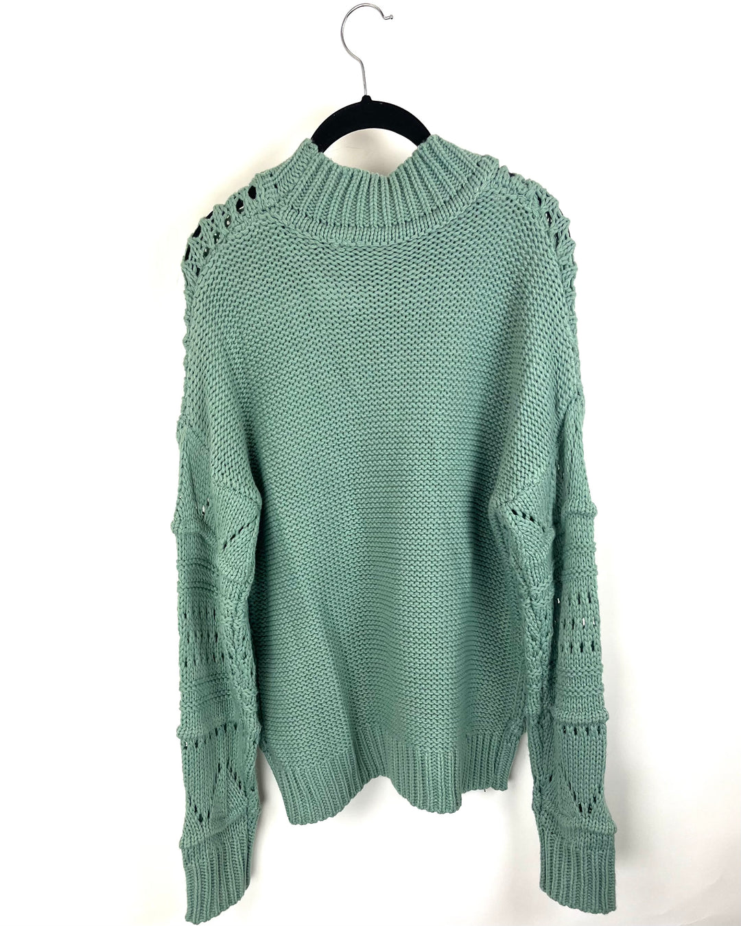 Light Green Loose Knit Sweater - Size 4/6