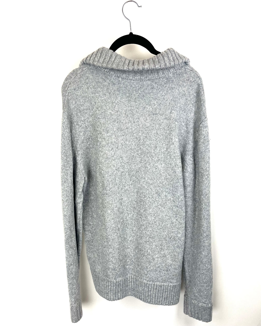 Soft Gray Quarter Zip Sweater - Size 4/6