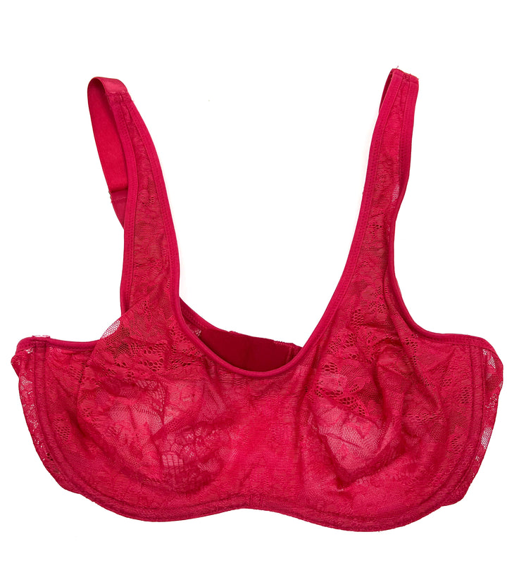 Red Underwire Bra - 34D