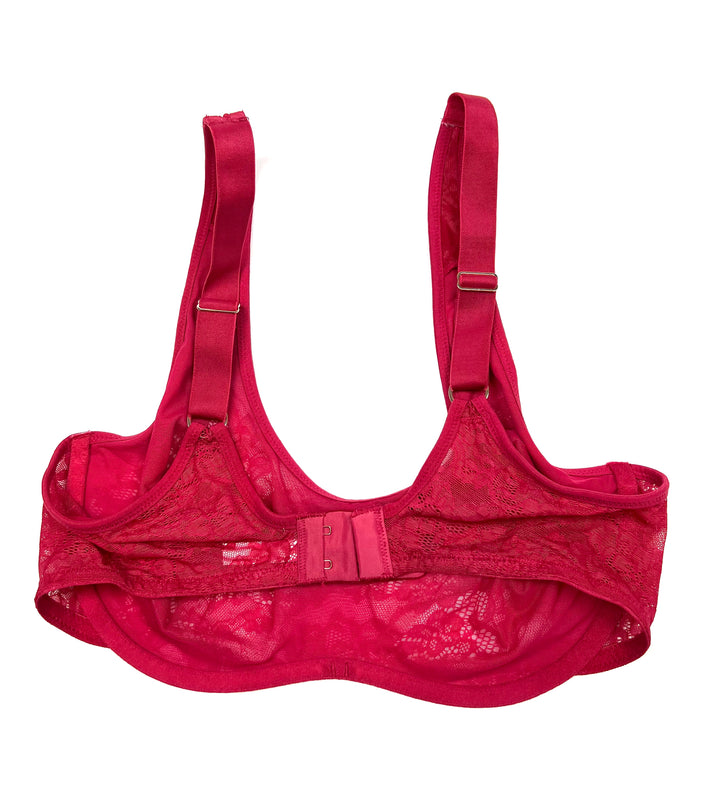 Red Underwire Bra - 34D