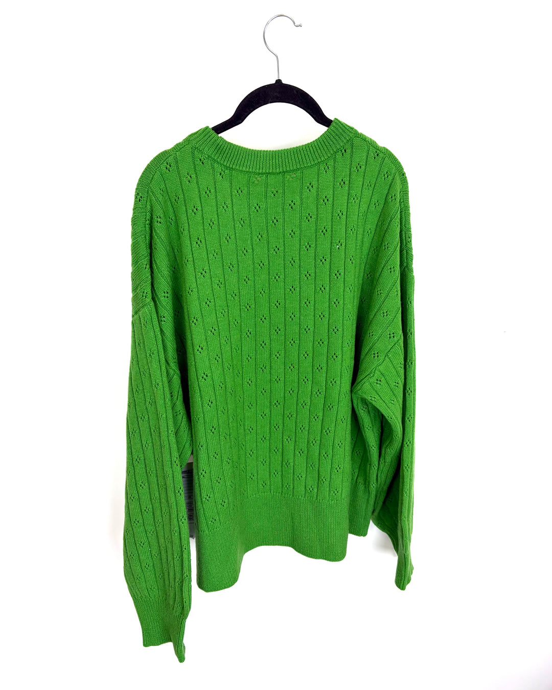 Clover Green Pointelle Sweater - Size 14/16