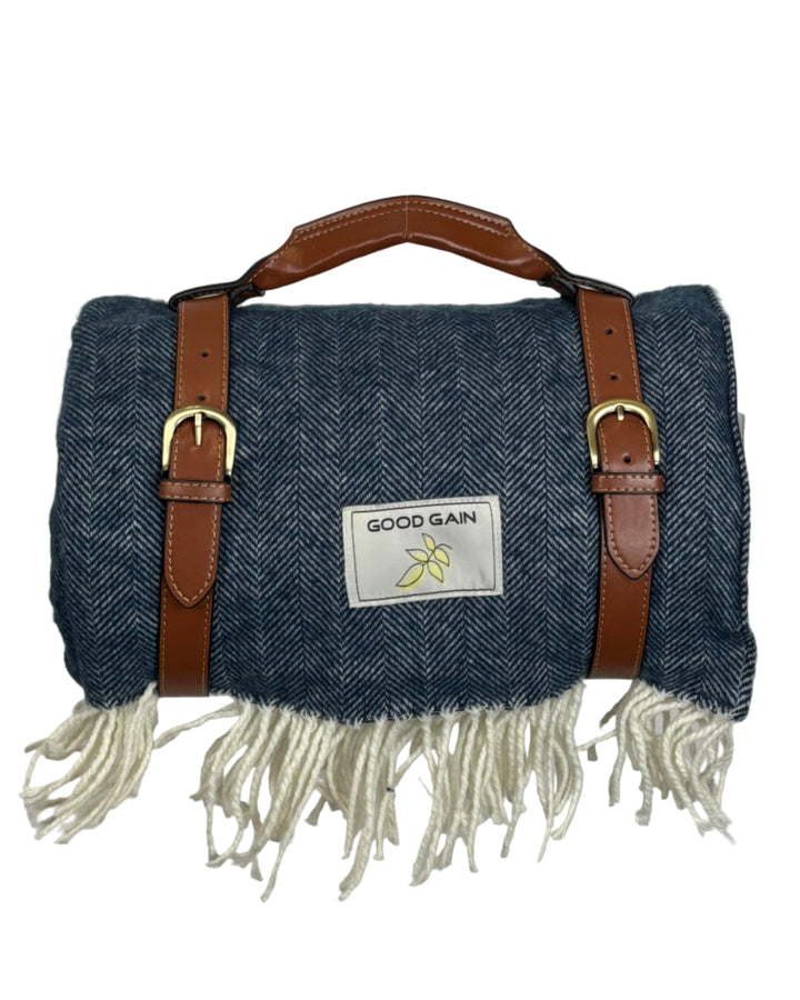 Good Gain Blue Picnic Blanket