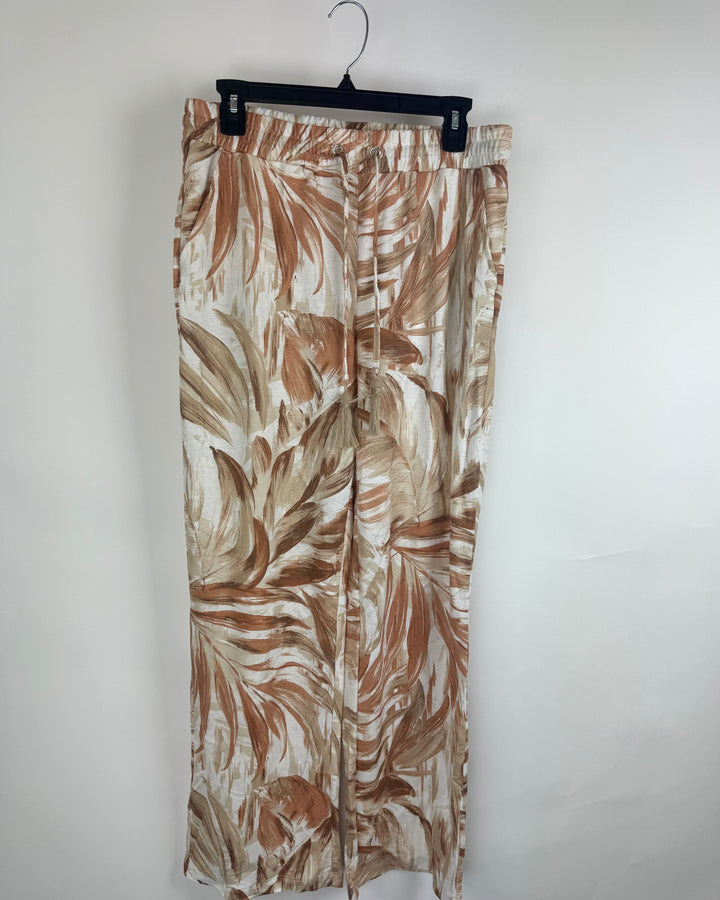 Light Brown Abstract Tassel Pants - Size 6/8