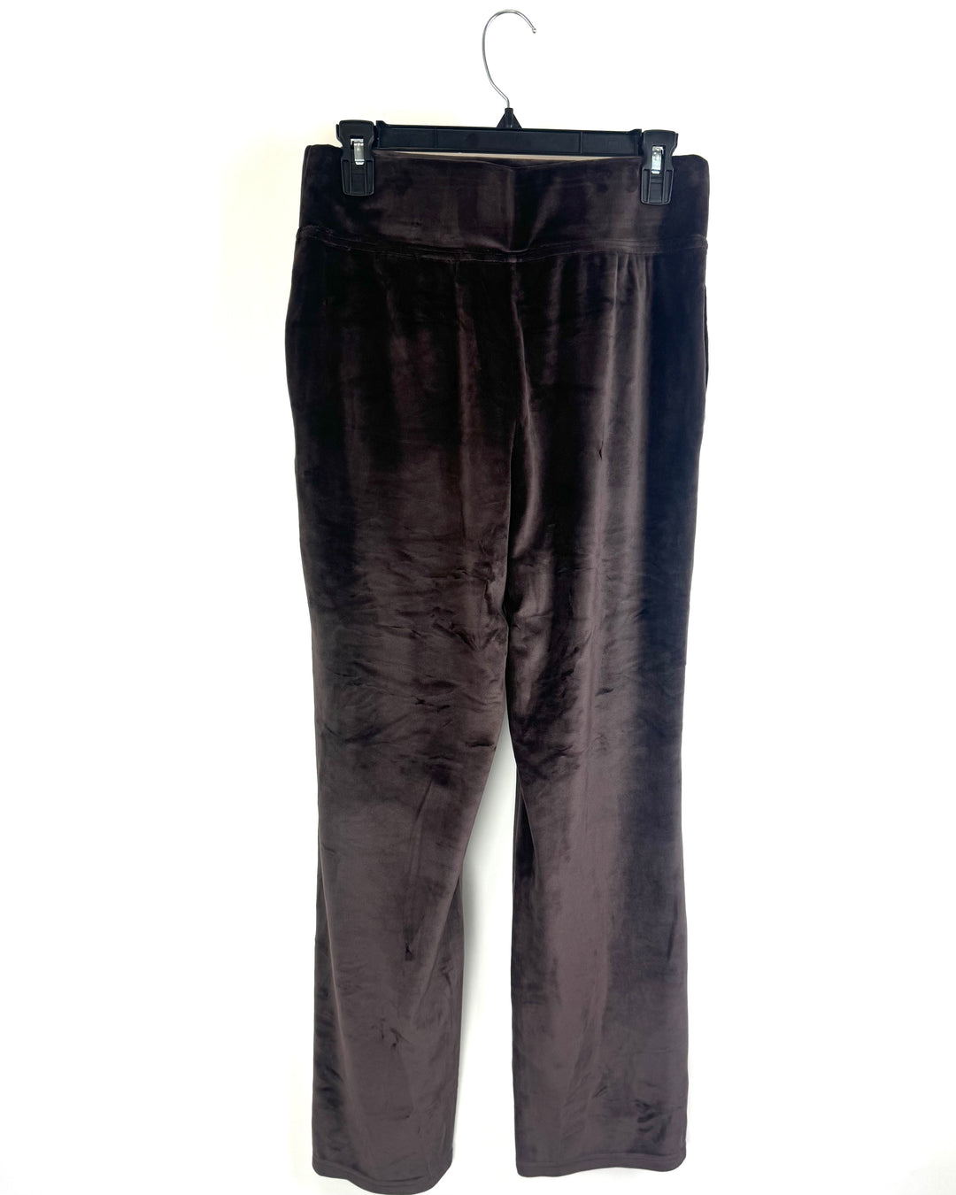 Dark Brown Velour Pants - Size 6/8