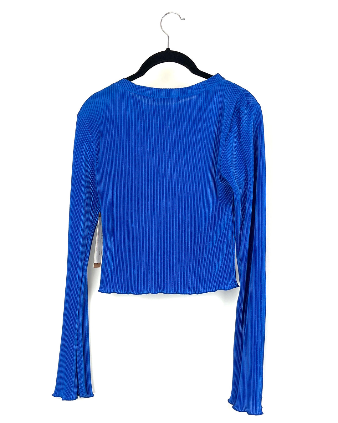 Royal Blue Long Sleeve Crop Top - Size 4/6