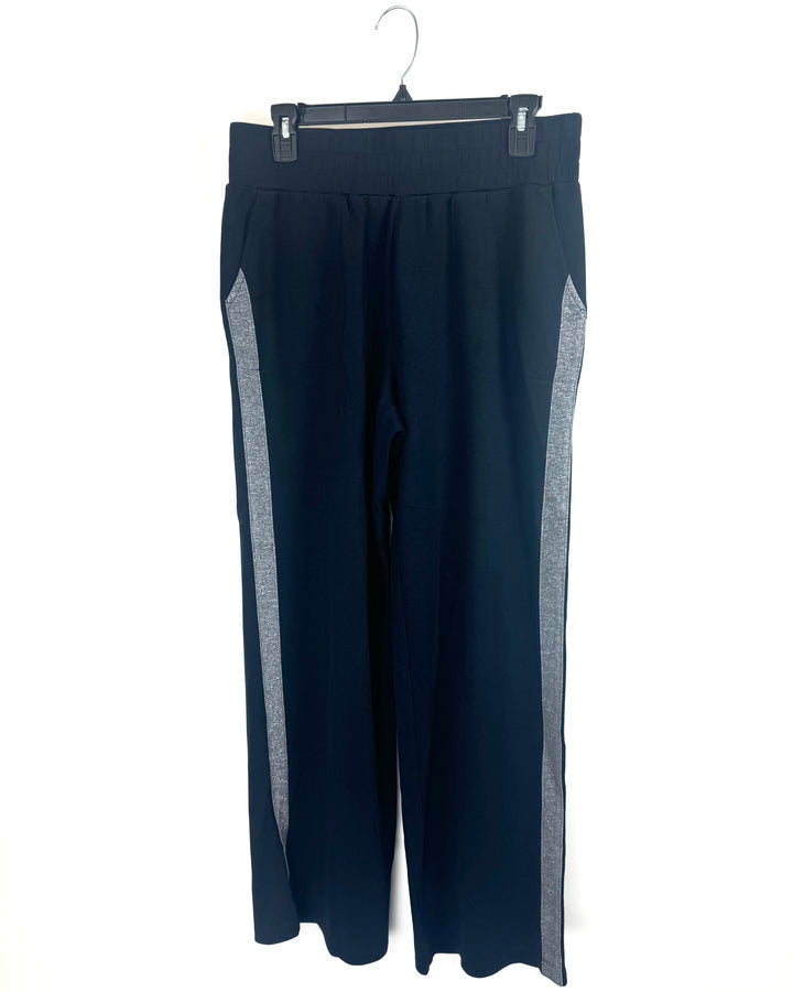 Black Sparkle Detailed Sweatpants - Size 6/8