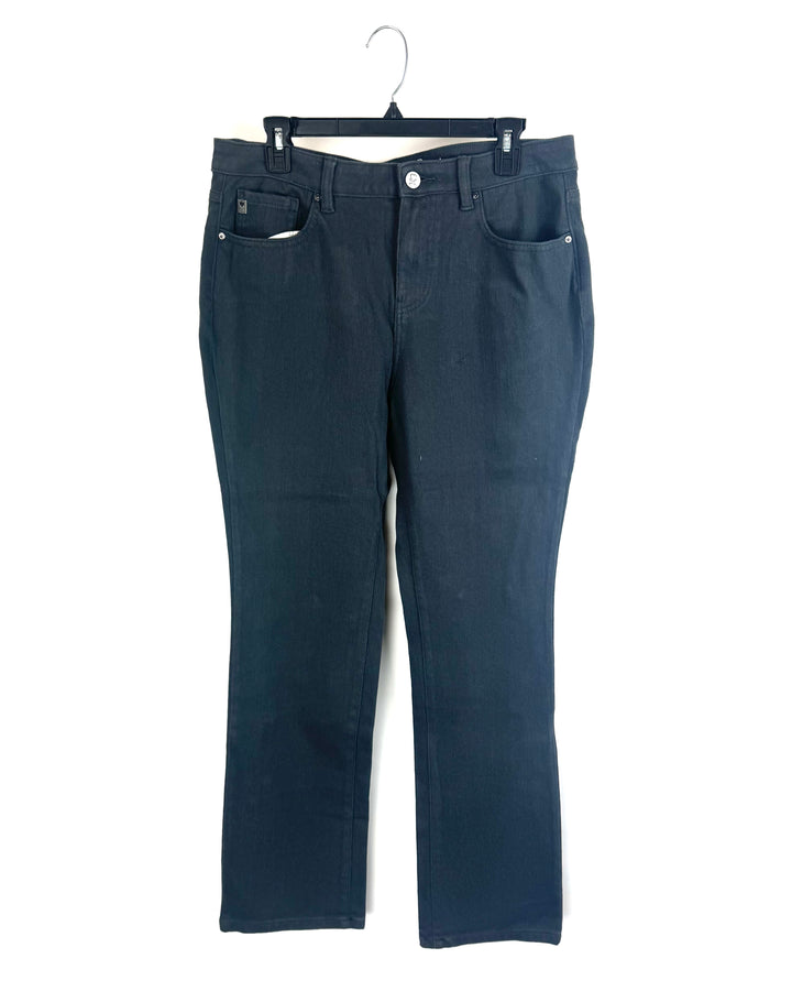 Deep Grey Straight Leg Jeans - Size 12