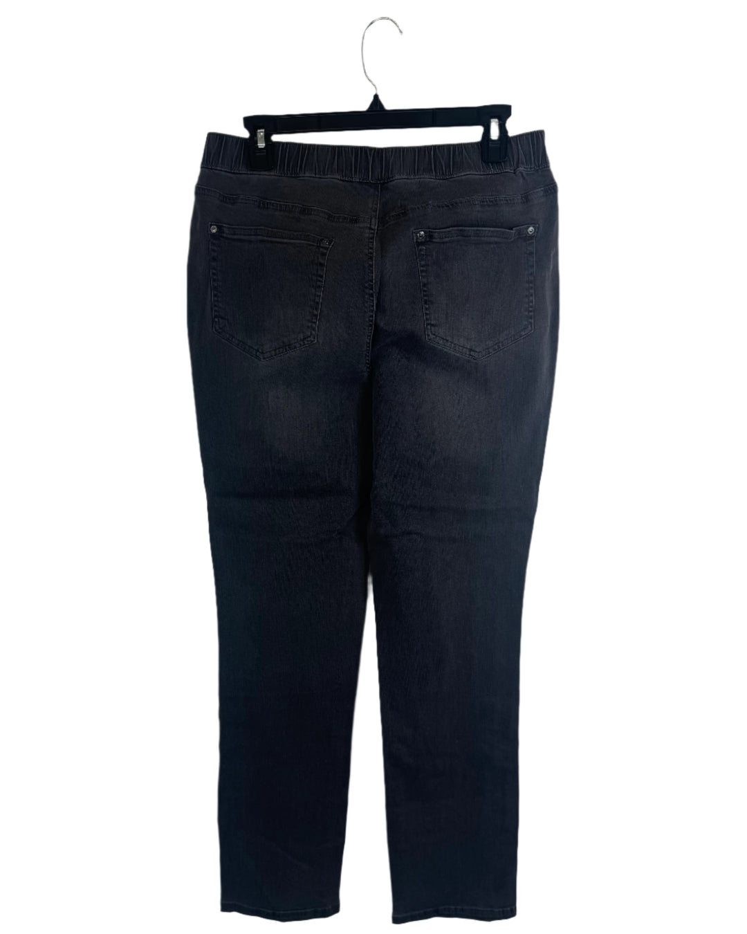 Dark Grey Straight Leg Jeans - Size 12
