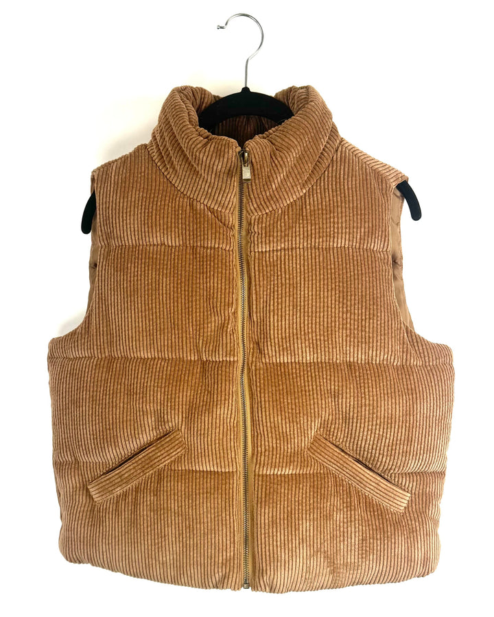 Brown Corduroy Vest - Size 2/4