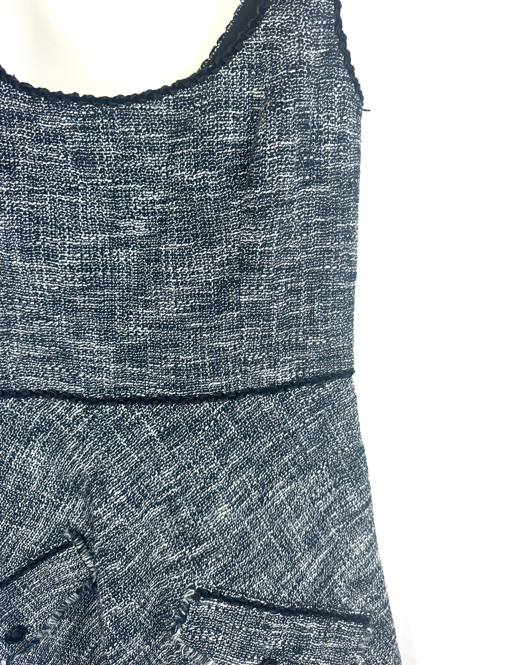Black And White Tweed Dress - Size 4