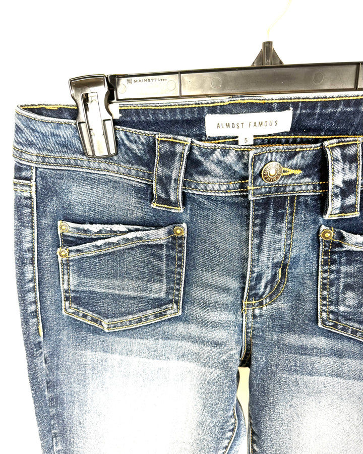 Dark Blue Wash Jeans - Size 2/4