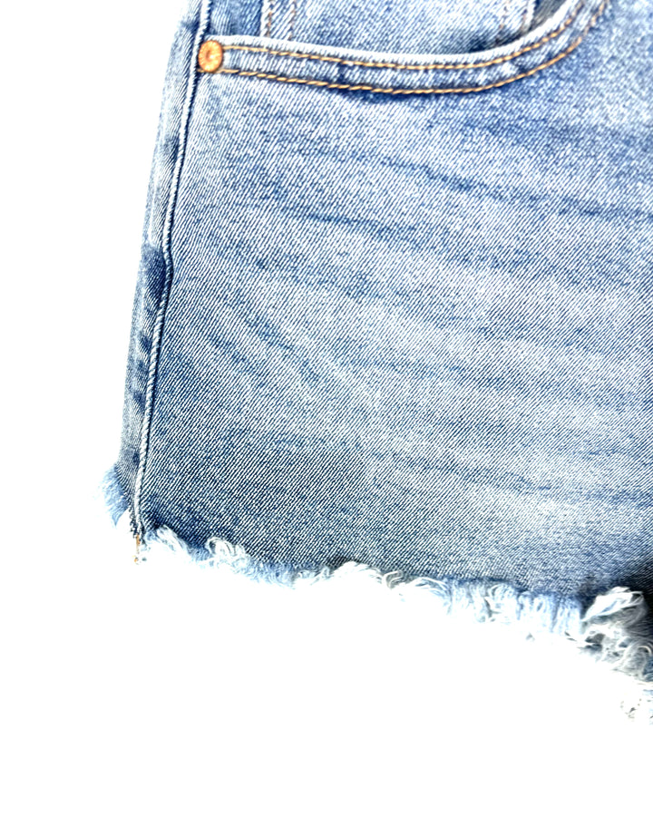Light Wash Denim Shorts - Size 2/4