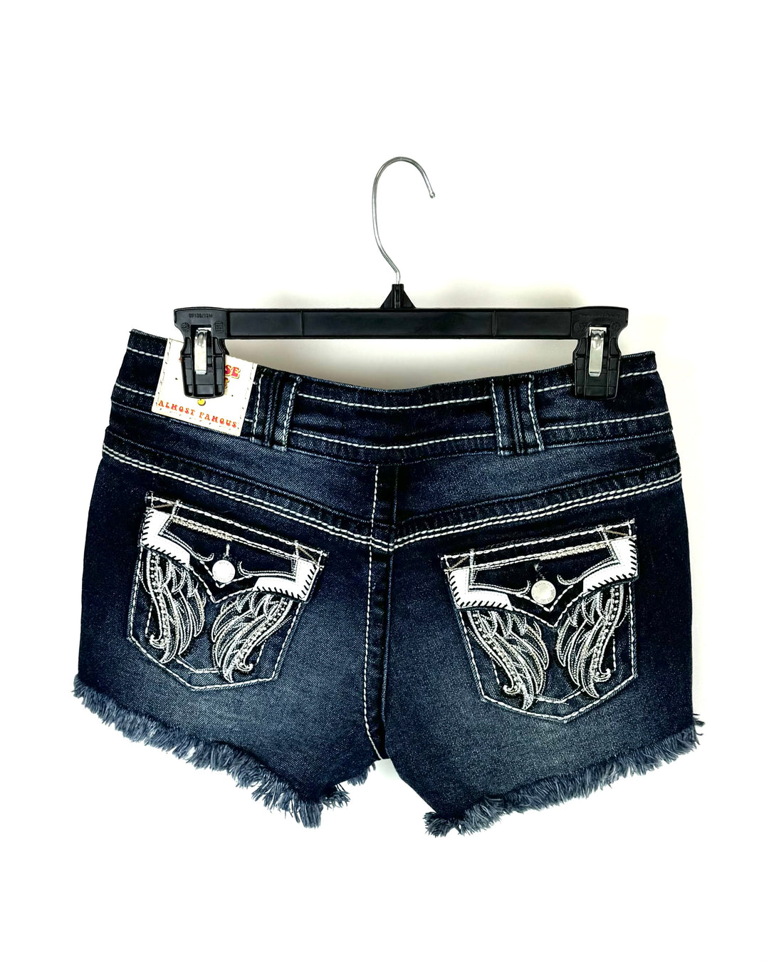 Mid Rise Denim Shorts With Detailed Pockets- Size 2/4