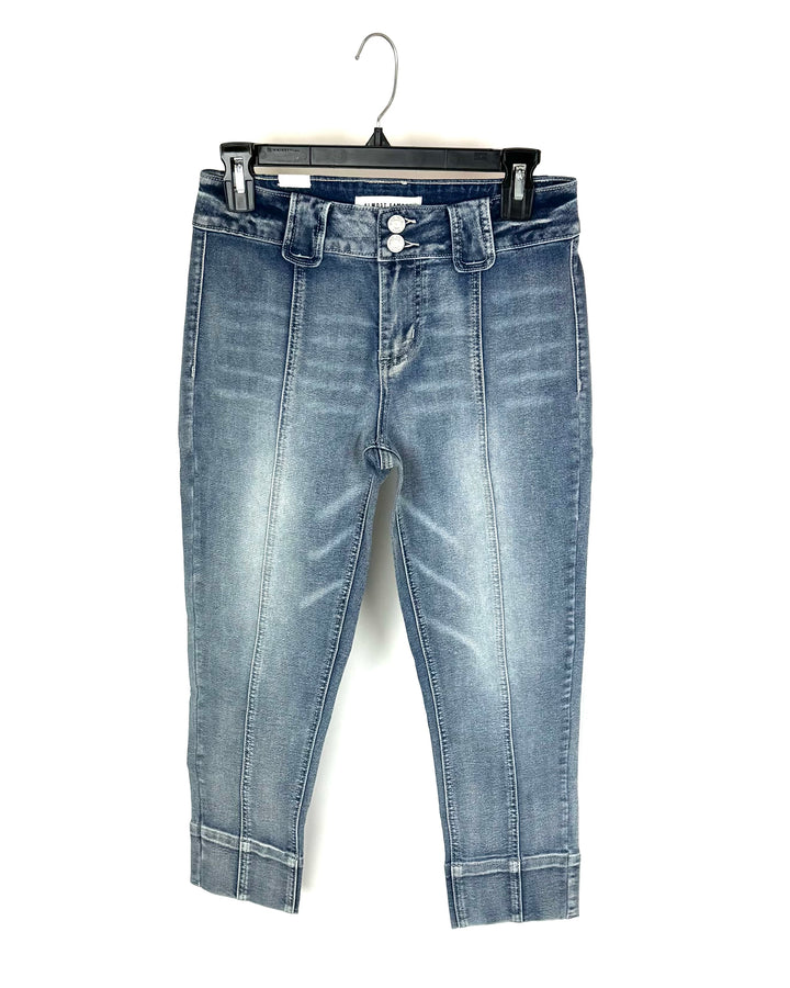 Light Wash Cropped Jeans - Size 0/2