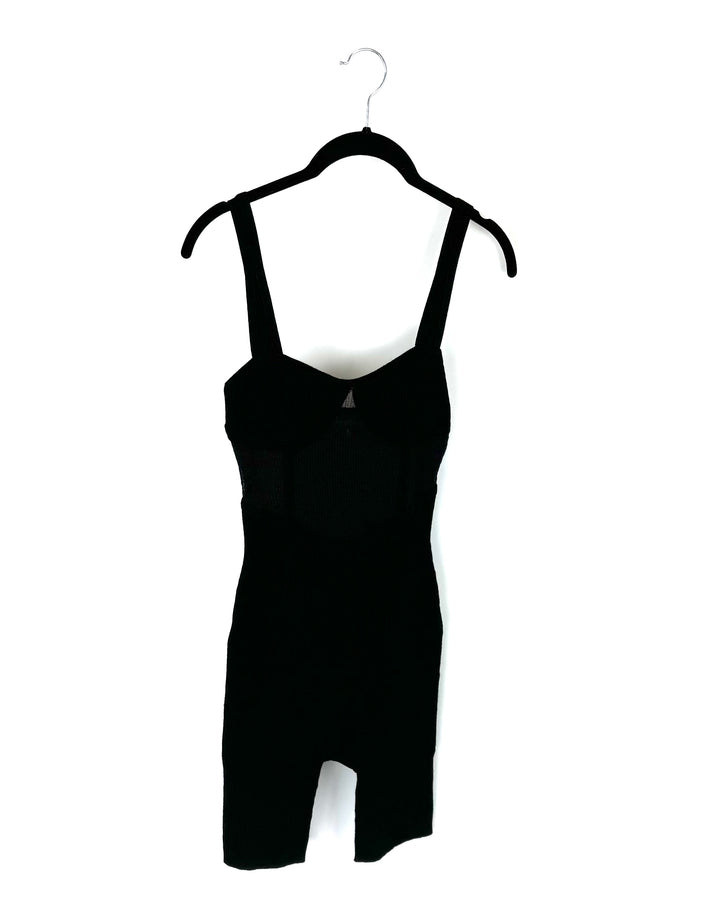 Black Tank Top Romper - Small